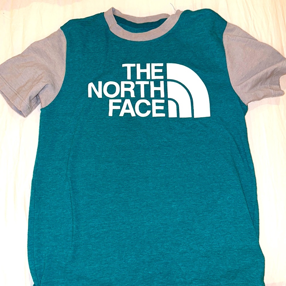 North face T-Shirt Teal and Gray